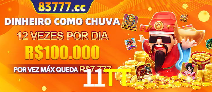 Banner do programa de recompensas Recomende para amigos do 11TT, detalhando os bônus por convidar amigos, com prêmios que chegam a R$288.888.